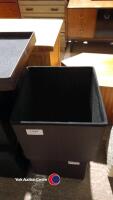 2 x brown square storage boxes - 3