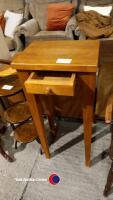 Oak side or hall table with drawer - 4