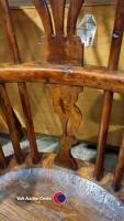 Antique oak and elm Windsor armchair - 2