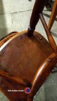 Antique oak and elm Windsor armchair - 4