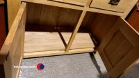 Oak sideboard with 2 drawers and cupboard - 4