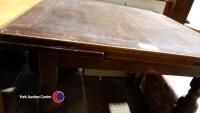 Square leaf top extending table - 4