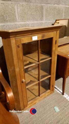 Vintage pine corner cupboard