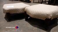 2 x small Victorian footstools - 2