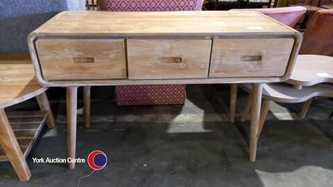 Solid teak hall table