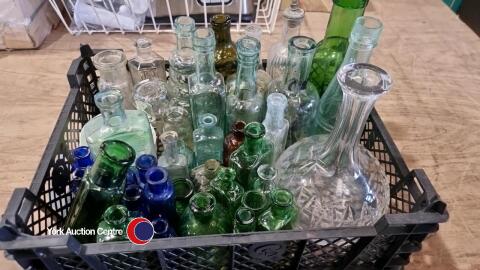 Vintage glass bottles