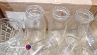 6 x glass tankards and quantity of small bottle vases - 2