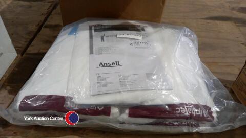 30 x Ansell hooded overalls/coveralls