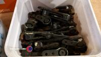 Box of brass door furniture - 3