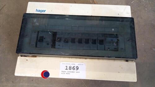 Hager consumer unit with RCDs