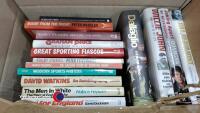 Various rugby books and autobiographies