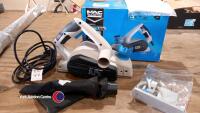 Macallister MSP750 electric planer. Used once. Boxed