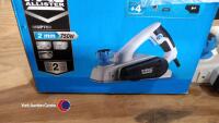 Macallister MSP750 electric planer. Used once. Boxed - 5