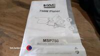 Macallister MSP750 electric planer. Used once. Boxed - 6