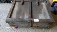 Selection of woodworking tools with tool box