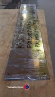 2 m matching brass kick plates - 2