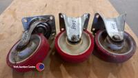 3 x Caster wheels - 2