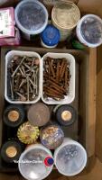 Tray of assorted screws, nails and bolts - 2