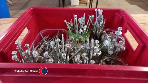 Box of nails, screws and bolts