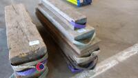 4 x timber chocks - 4