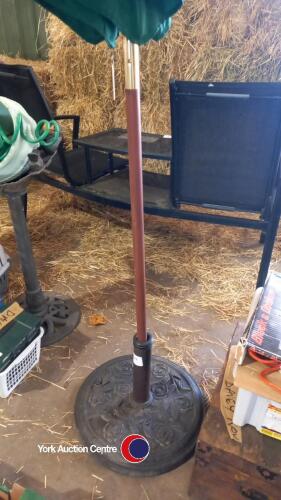 Garden umbrella and stand
