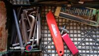 Quantity of workshop tools, penknives, allen keys, tap and die - 3