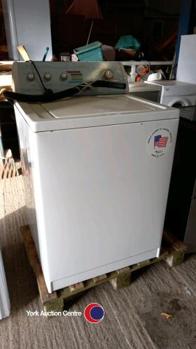 Large American style top loading washing machine