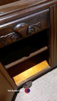 Art Deco style oak sideboard with cupboards and drawers - 5