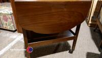 Drop leaf trolley table and bedside cabinet - 2