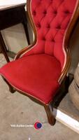 Wood/fabric bedroom chair - 3