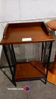 2 x side tables, lamp/plant stands - 2