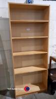 Tall pine bookcase