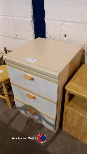 3 drawer bedside cabinet