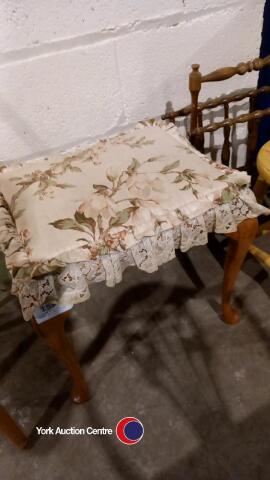 Vintage bedroom dressing table stool