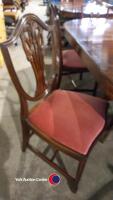 Bevan & Funell reproduction extending dining table and 6 chairs - 4