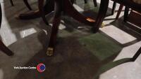 Mahogany extending dining table and 6 chairs - 4