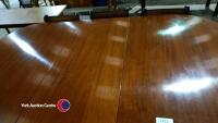 Mahogany extending dining table and 6 chairs - 5