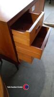 Teak sewing machine cabinet - 3