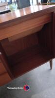 Teak sewing machine cabinet - 4