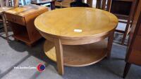 Wooden coffee table 90cm diameter - 2