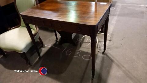 Antique writing table with drawer