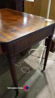 Antique writing table with drawer - 4