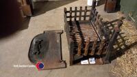 Cast iron fire dog grate - 3