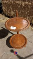 Edmund Jorgensen retro 2 tier side table, mid 1950s 63x35cm - 2