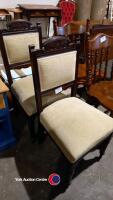 2 x antique bedroom chairs