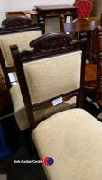 2 x antique bedroom chairs - 2