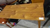 Walnut effect veneer coffee table 41in x 17in - 2