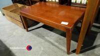 Small solid wood coffee table 36in x 17in