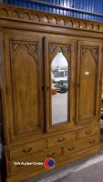 Large pine wardrobe - 2