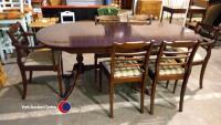 Dining table and 6 chairs